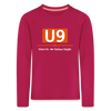 U9 - Kinder Langarmshirt - dunkles Pink
