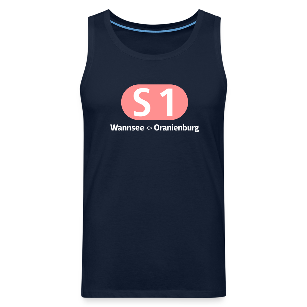 S1 - Männer Premium Tank Top - Navy