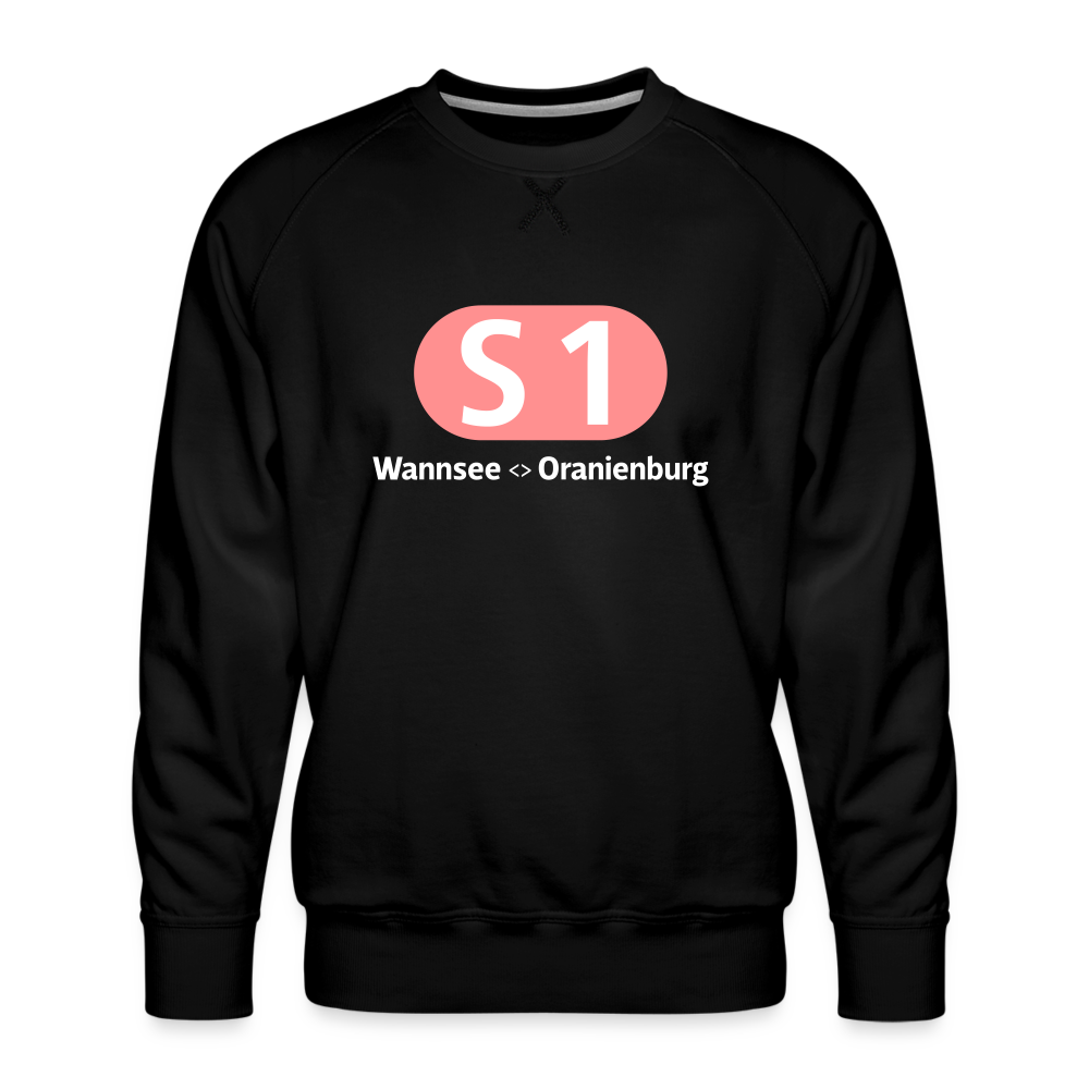 S1 - Männer Premium Sweatshirt - Schwarz