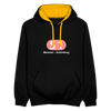 S1 - Kontrast Hoodie - Schwarz/Gold