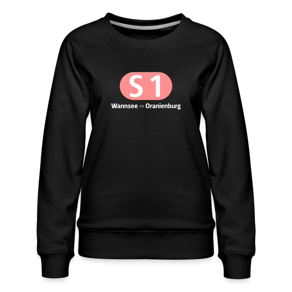 S1 - Frauen Premium Sweatshirt - Schwarz