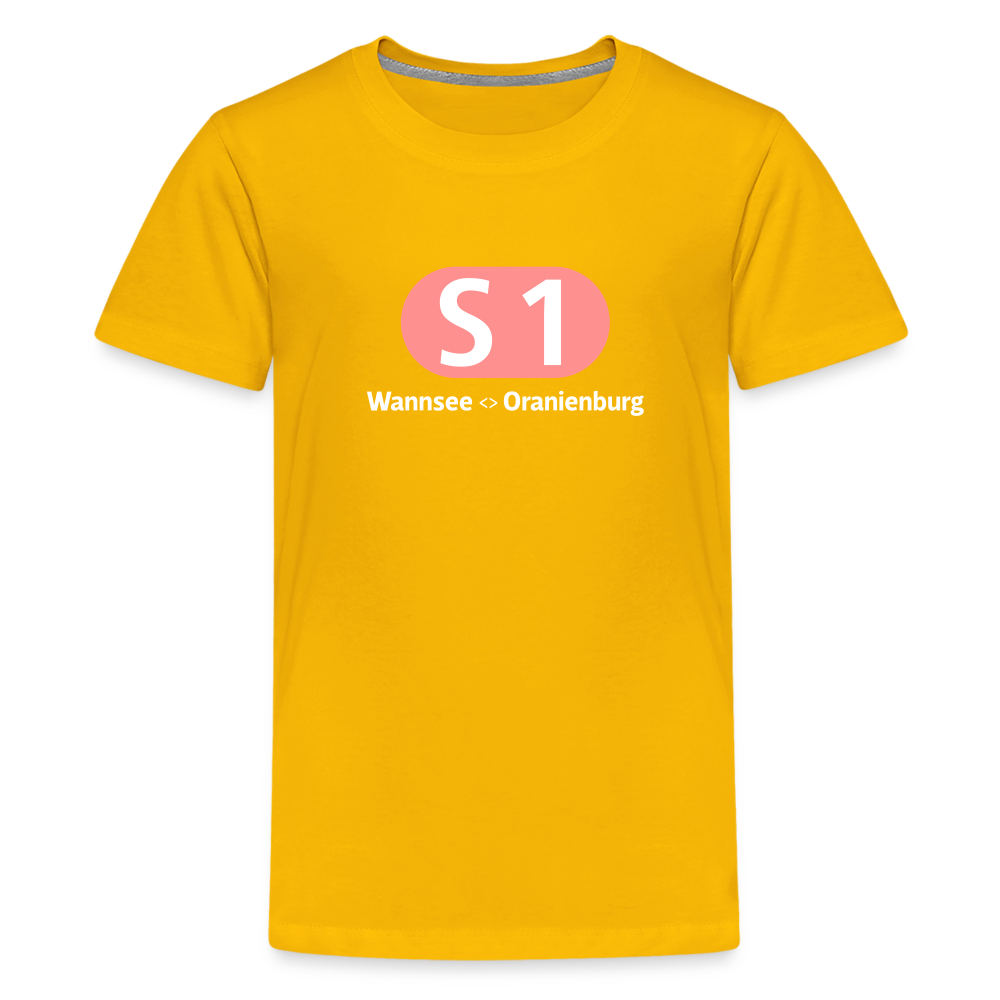 S1 - Teenager Premium T-Shirt - Sonnengelb