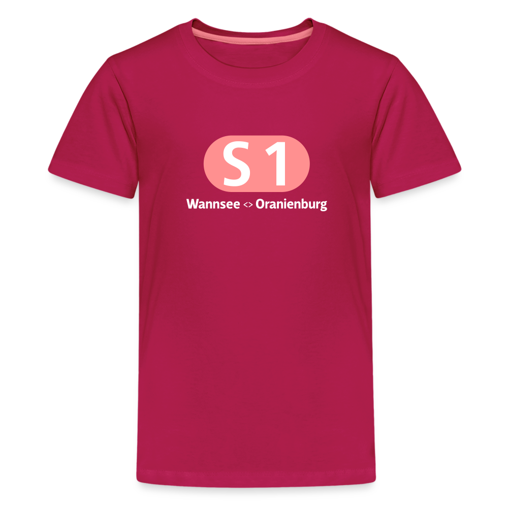 S1 - Teenager Premium T-Shirt - dunkles Pink