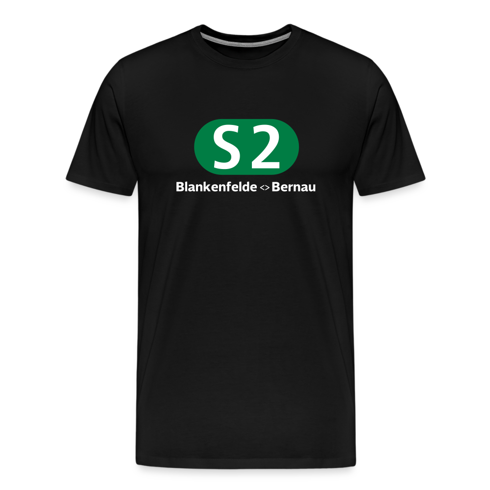 S2 - Männer Premium T-Shirt - Schwarz