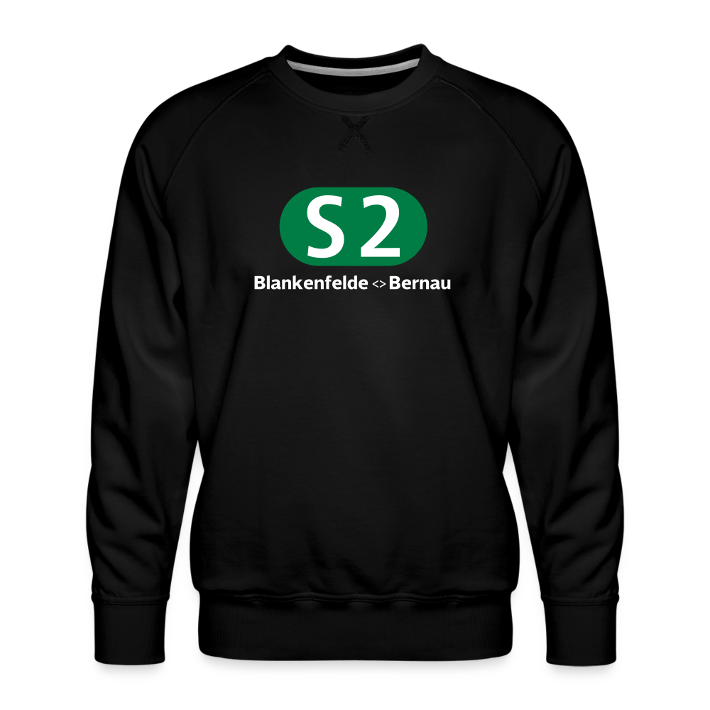 S2 - Männer Premium Sweatshirt - Schwarz