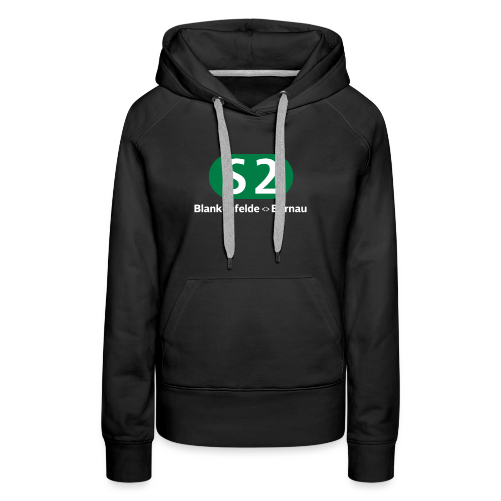S2 - Frauen Premium Hoodie - Schwarz