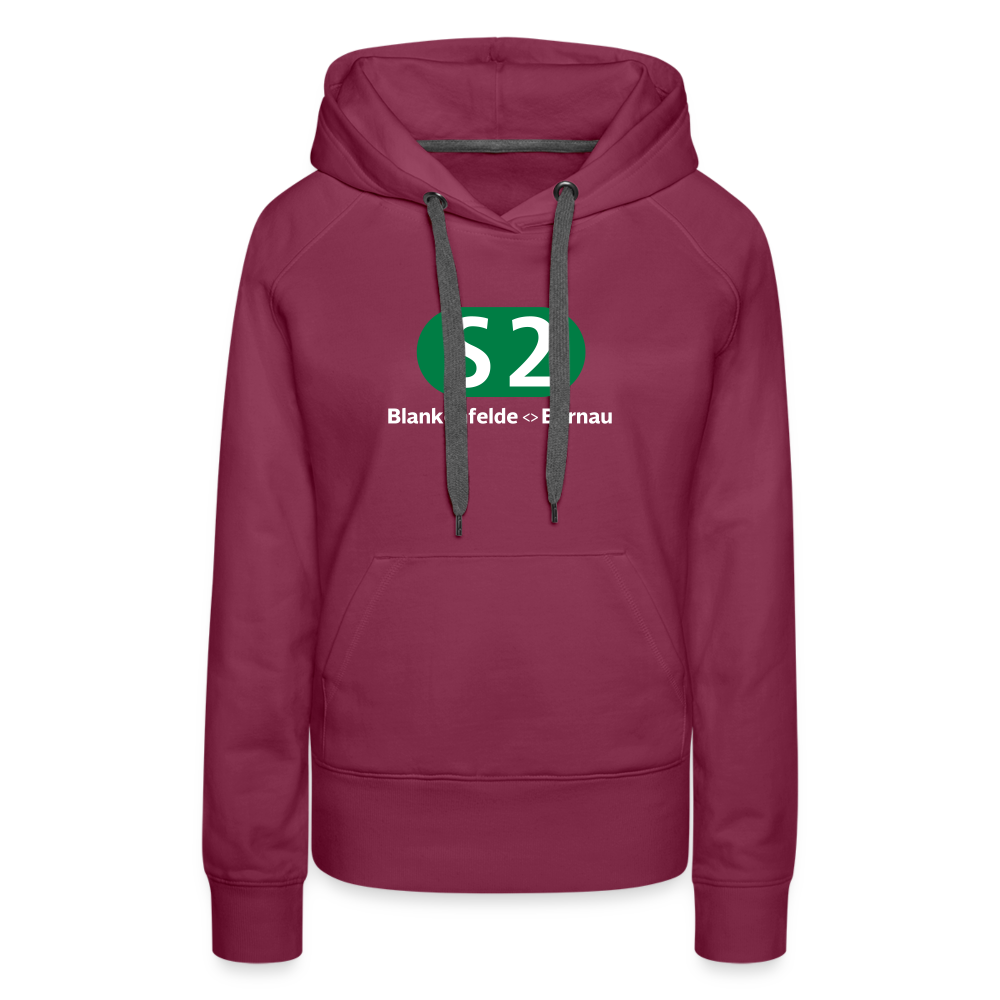 S2 - Frauen Premium Hoodie - Bordeaux