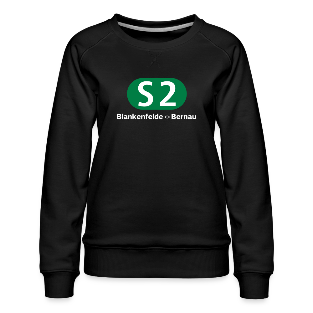 S2 - Frauen Premium Sweatshirt - Schwarz