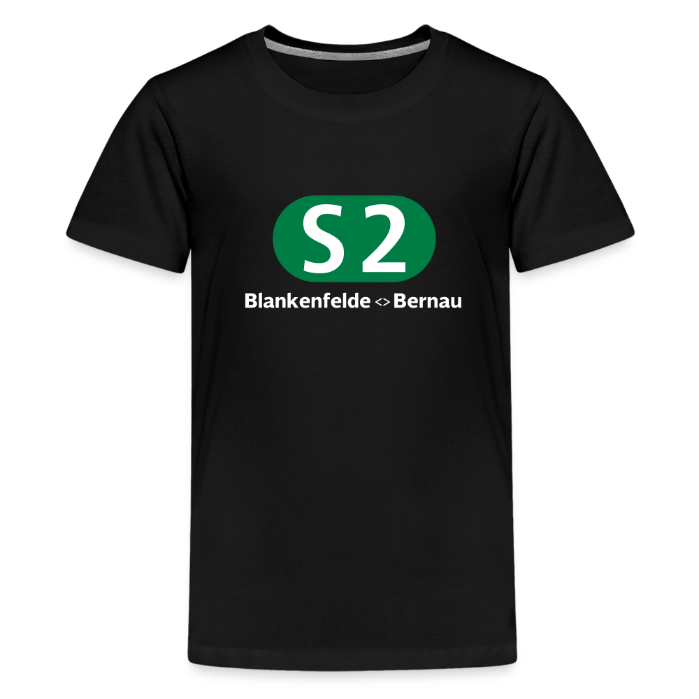 S2 - Teenager Premium T-Shirt - Schwarz