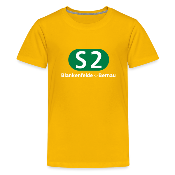 S2 - Teenager Premium T-Shirt - Sonnengelb