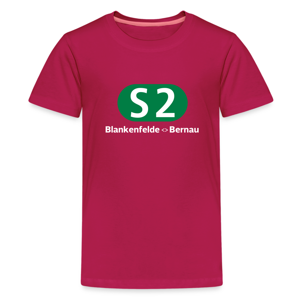 S2 - Teenager Premium T-Shirt - dunkles Pink