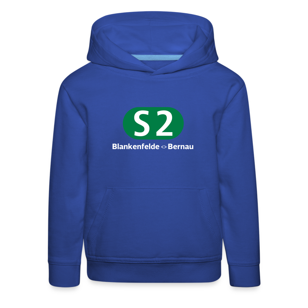 S2 - Kinder Premium Hoodie - Royalblau