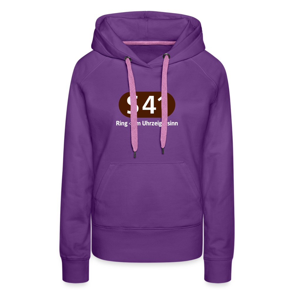 S41 - Frauen Premium Hoodie - Purple