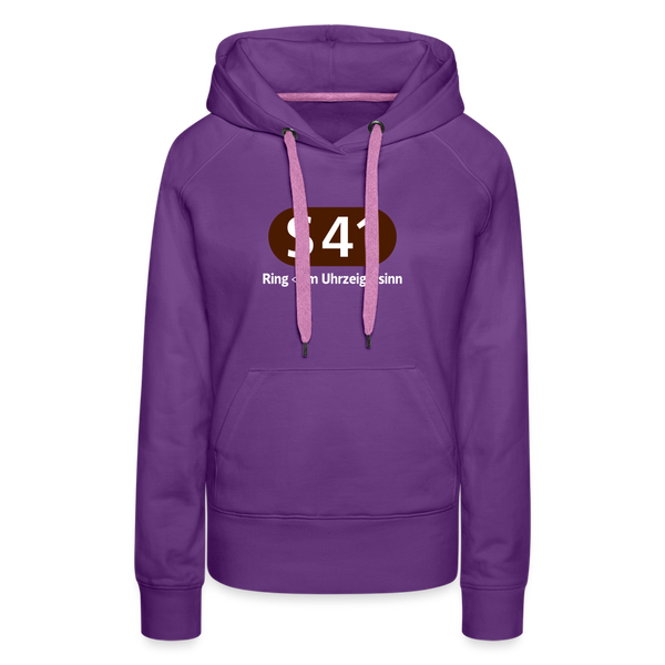 S41 - Frauen Premium Hoodie - Purple