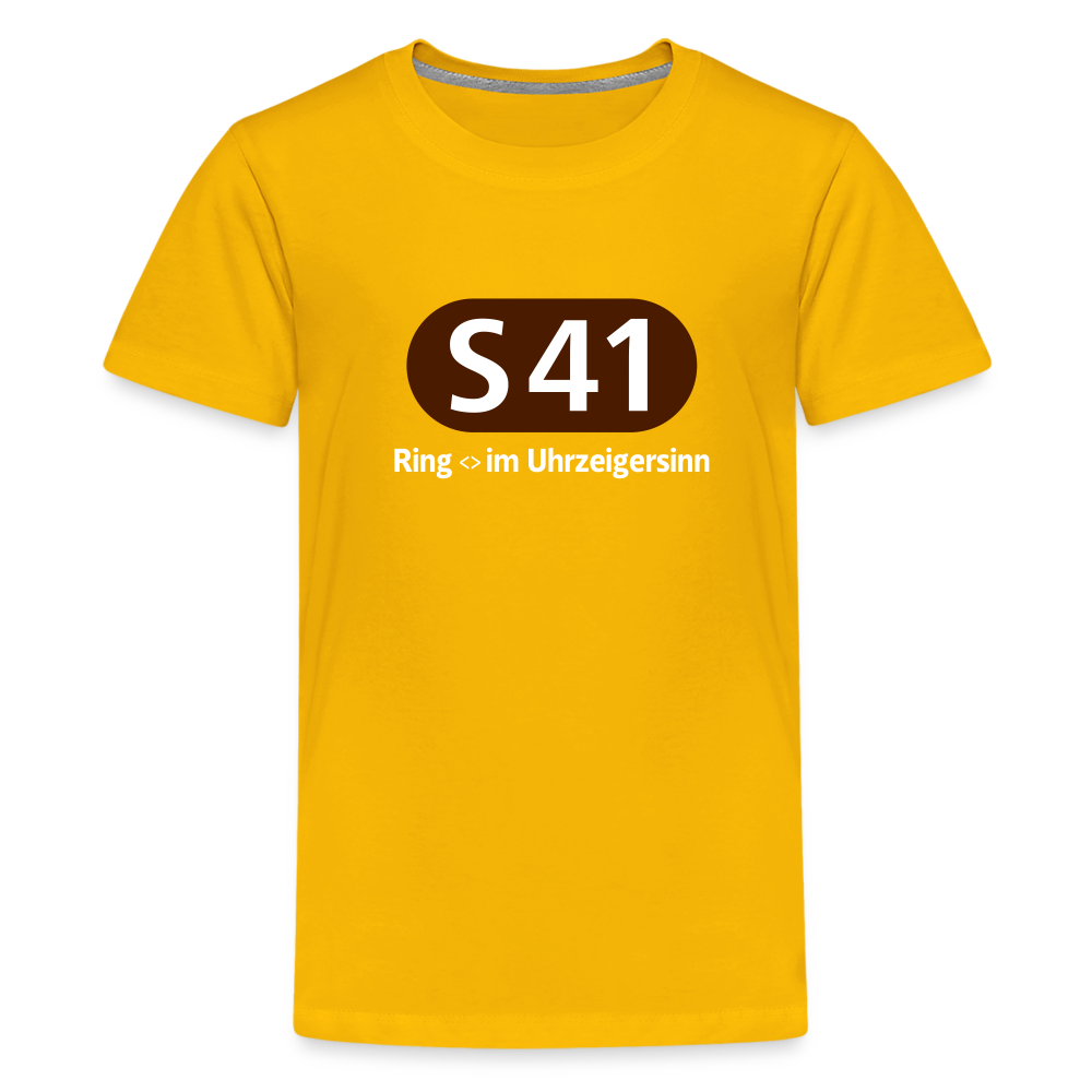 S41 - Teenager Premium T-Shirt - Sonnengelb