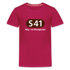 S41 - Teenager Premium T-Shirt - dunkles Pink