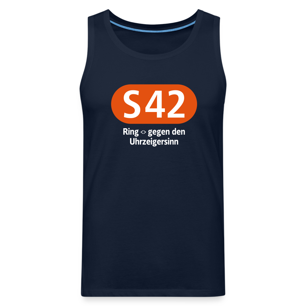 S42 - Männer Premium Tank Top - Navy