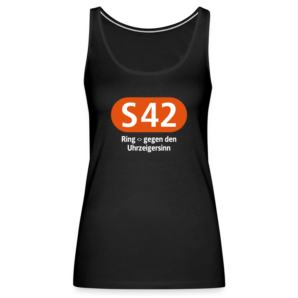 S42 - Frauen Premium Tank Top - Schwarz