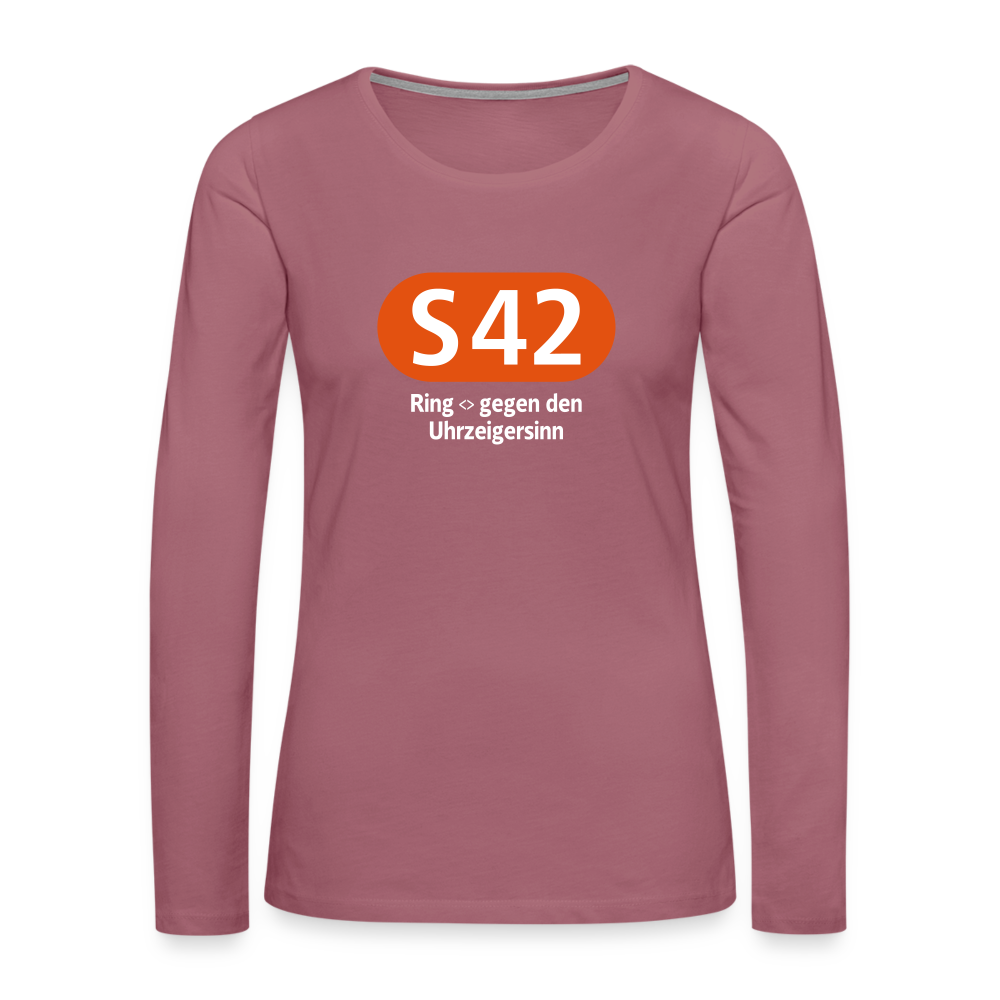 S42 - Frauen Premium Langarmshirt - Malve