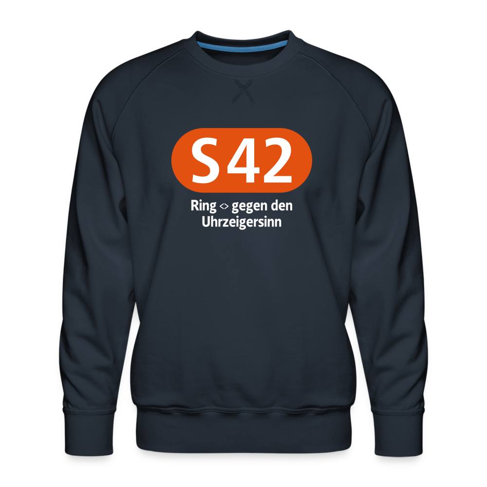 S42 - Männer Premium Sweatshirt - Navy