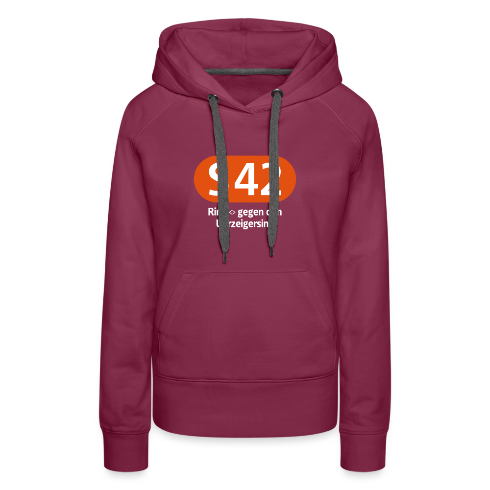 S42 - Frauen Premium Hoodie - Bordeaux