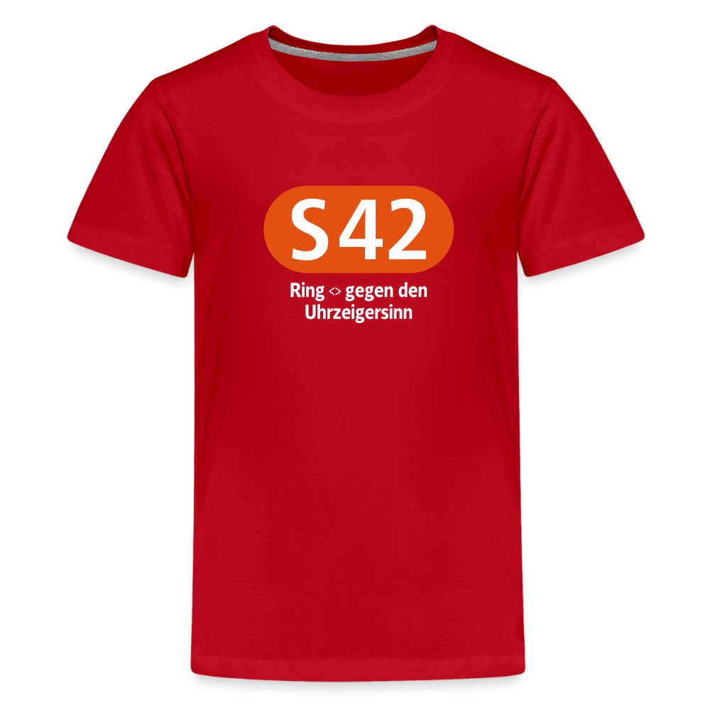 S42 - Teenager Premium T-Shirt - Rot