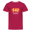 S42 - Teenager Premium T-Shirt - dunkles Pink