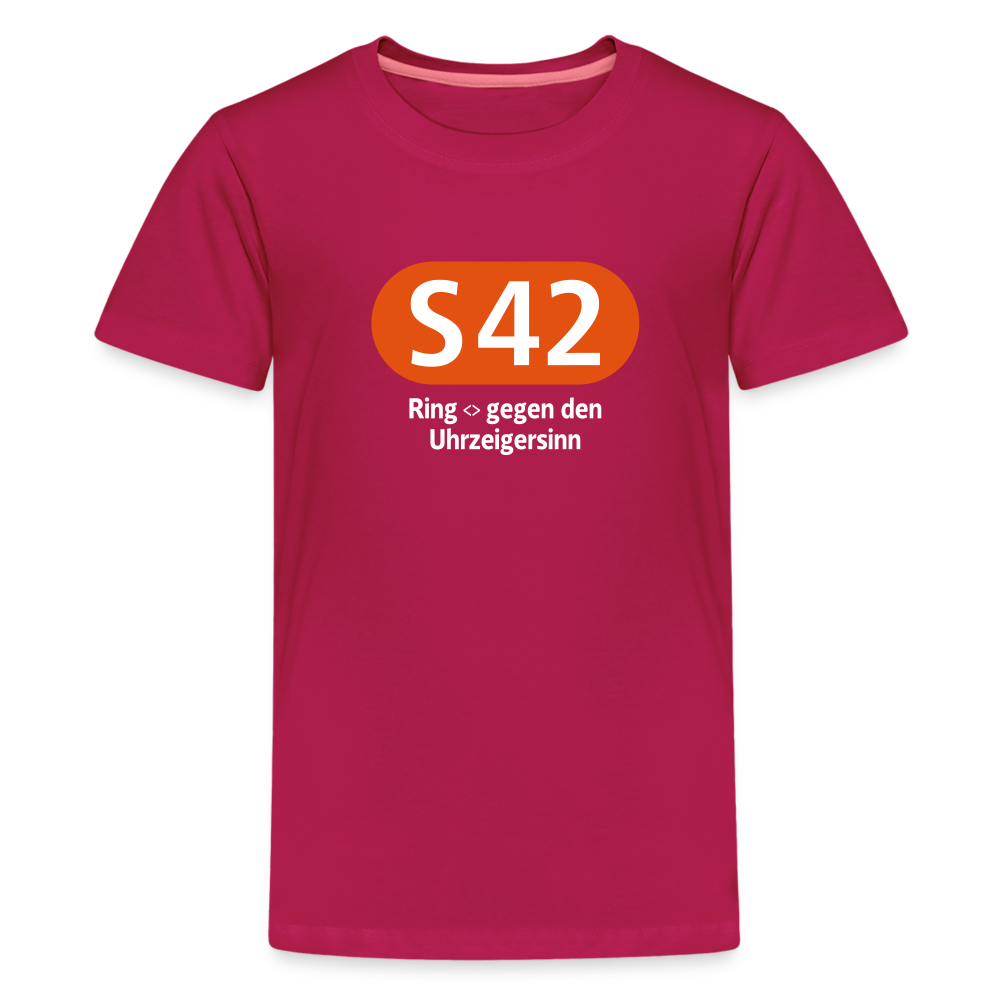 S42 - Teenager Premium T-Shirt - dunkles Pink