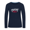 Haupstadt Rebell - Frauen Premium Langarmshirt - Navy