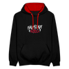 Haupstadt Rebell - Kontrast Hoodie - Schwarz/Rot