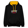 Haupstadt Rebell - Kontrast Hoodie - Schwarz/Gold