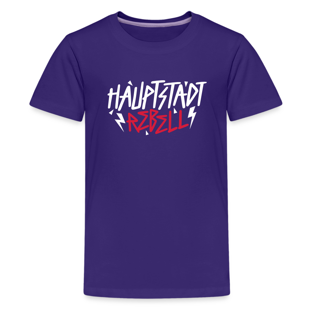 Haupstadt Rebell - Teenager Premium T-Shirt - Lila