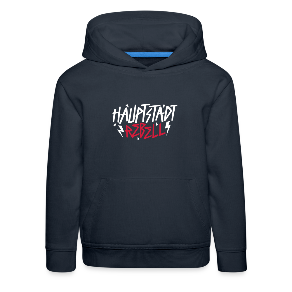 Haupstadt Rebell - Kinder Premium Hoodie - Navy