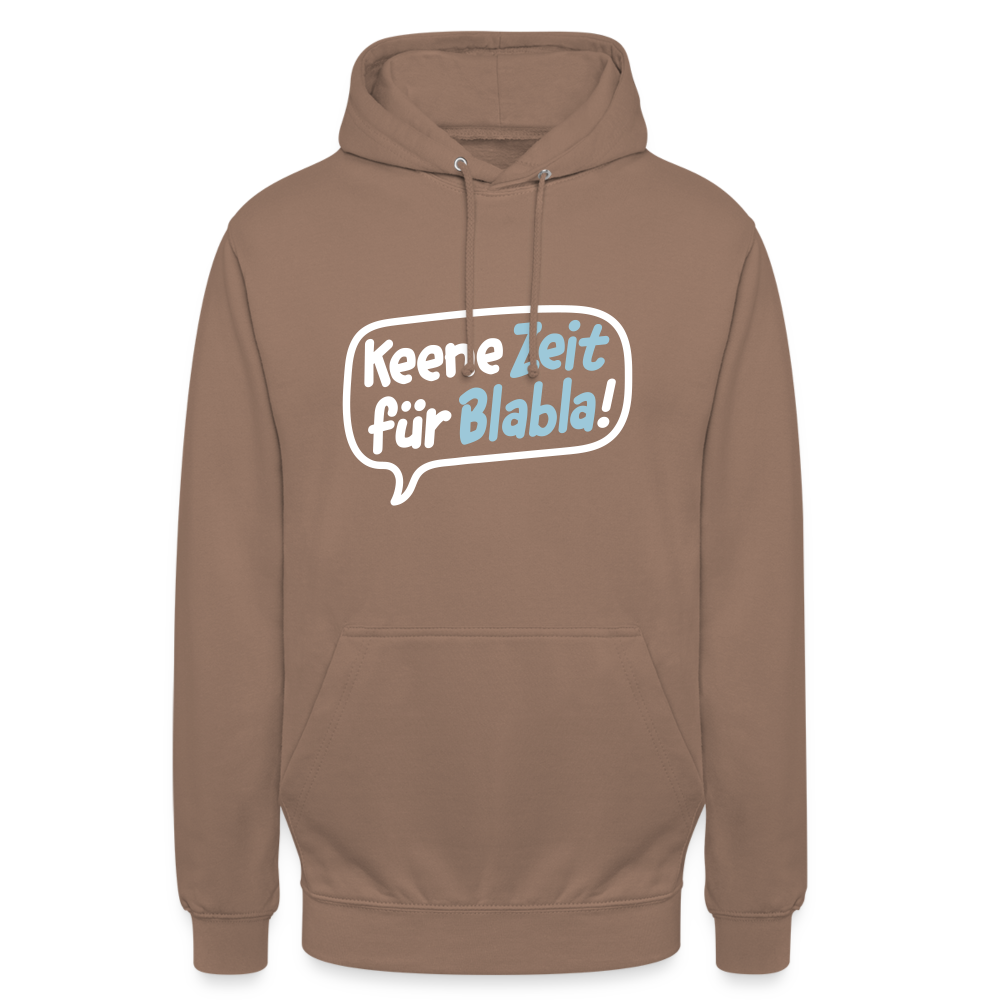 Keene Zeit für Blabla! - Unisex Hoodie - Mokka