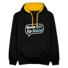 Keene Zeit für Blabla! - Kontrast Hoodie - Schwarz/Gold