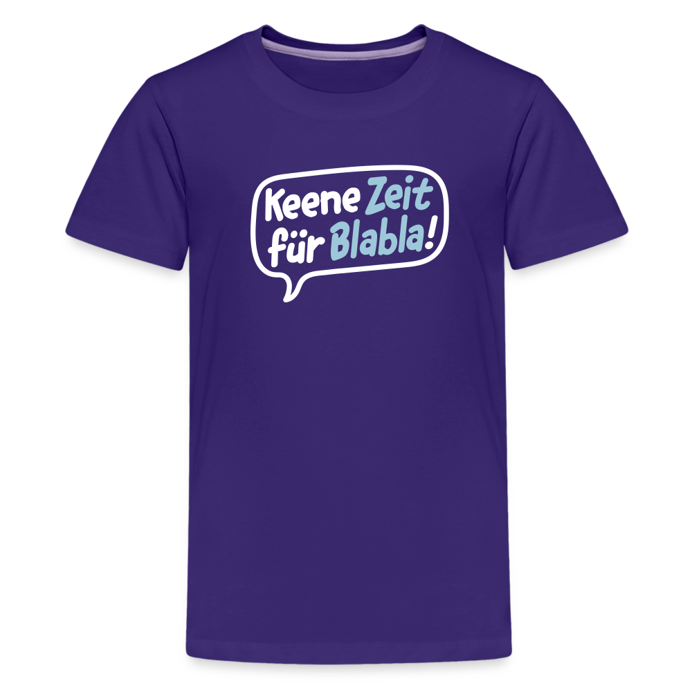 Keene Zeit für Blabla! - Teenager Premium T-Shirt - Lila