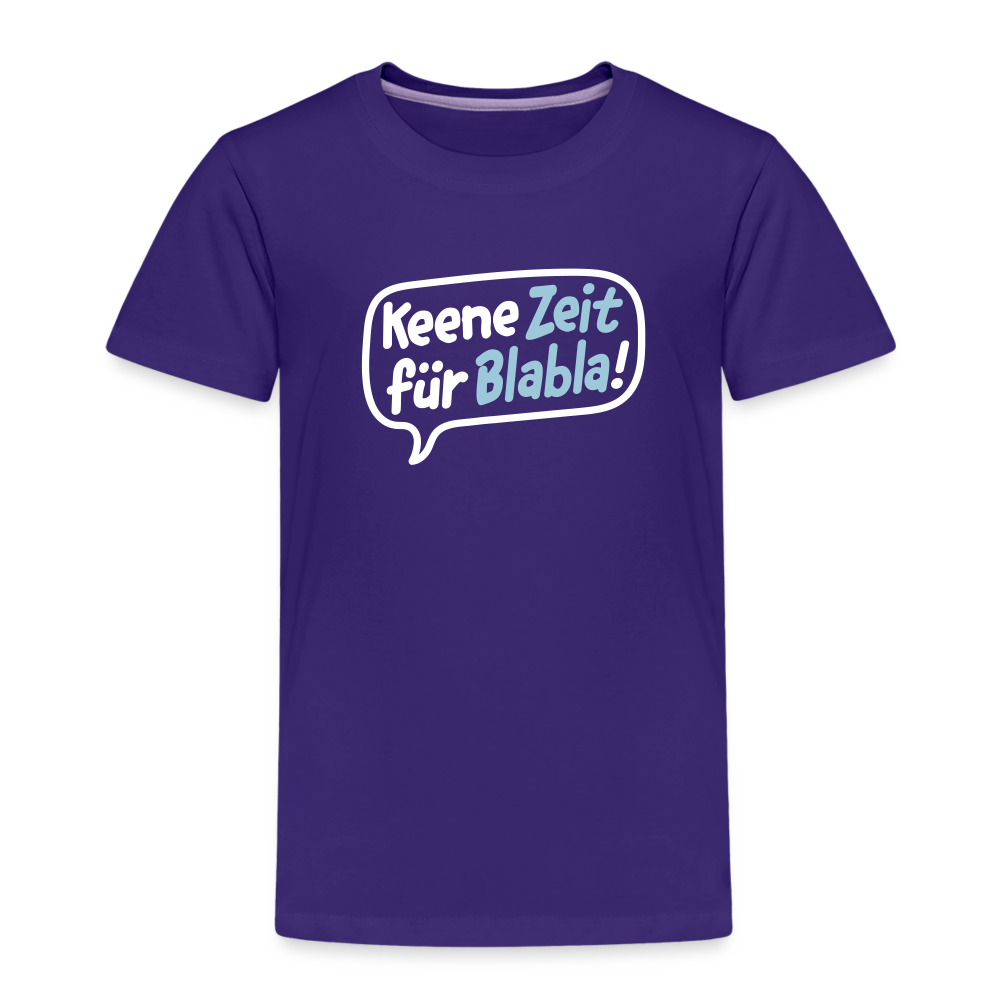 Keene Zeit für Blabla! - Kinder Premium T-Shirt - Lila