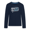 Keene Zeit für Blabla! - Teenager Langarmshirt - Navy
