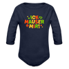 ick mauser - Bio-Langarmbody - Dunkelnavy