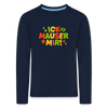 ick mauser - Kinder Langarmshirt - Navy
