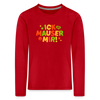 ick mauser - Kinder Langarmshirt - Rot