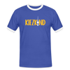 Kiezkind - Männer Ringer T-Shirt - Blau/Weiß