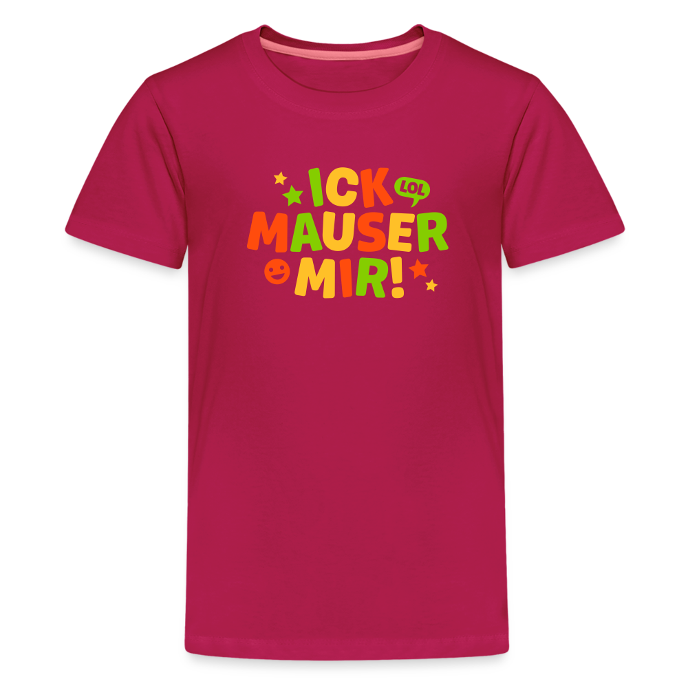 ick mauser - Teenager Premium T-Shirt - dunkles Pink