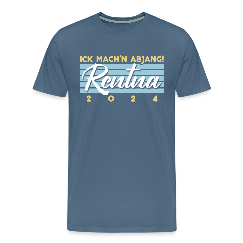 Rentna in Berlin - Männer Premium T-Shirt - Blaugrau