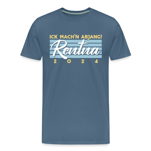 Rentna in Berlin - Männer Premium T-Shirt - Blaugrau