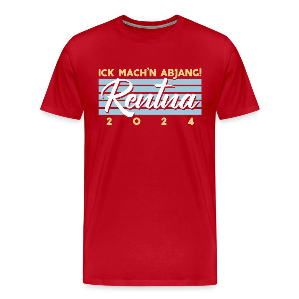 Rentna in Berlin - Männer Premium T-Shirt - Rot