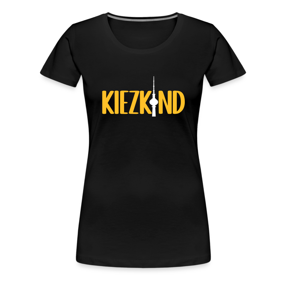 Kiezkind - Frauen Premium T-Shirt - Schwarz