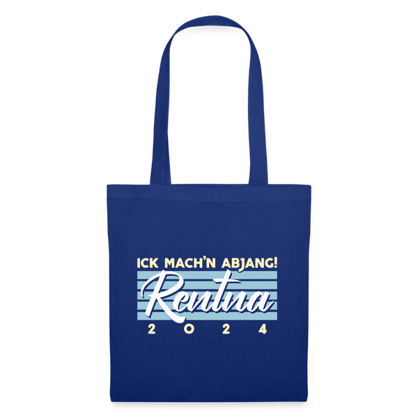 Rentna in Berlin - Stoffbeutel - Royalblau