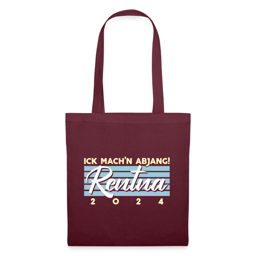 Rentna in Berlin - Stoffbeutel - Burgunderrot