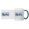 Rentna in Berlin - Tasse zweifarbig - Weiß/Dunkelgrün